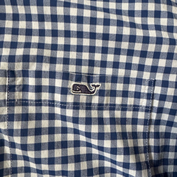 Vineyard Vines Navy and White Checkered Shirt - Picture 5 of 5